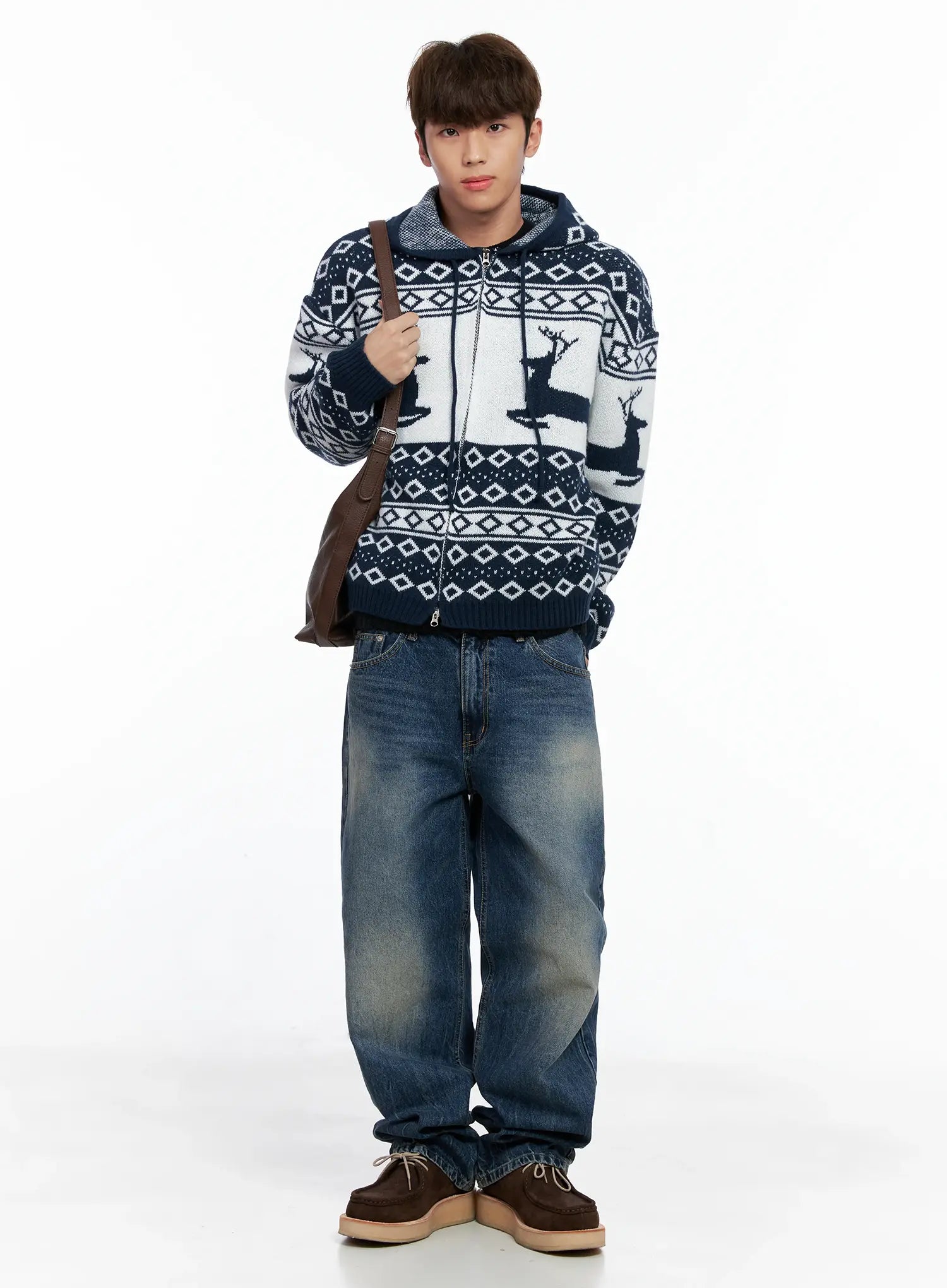 Classic Faux Leather Shoulder Bag IO502