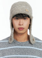 Button Loop Ear Protection Beanie IN518