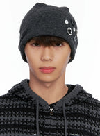 Button Decor Beanie IO506