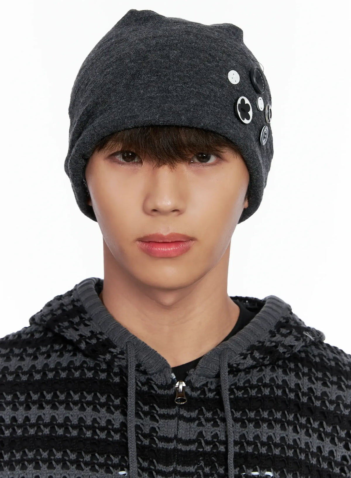 Button Decor Beanie IO506
