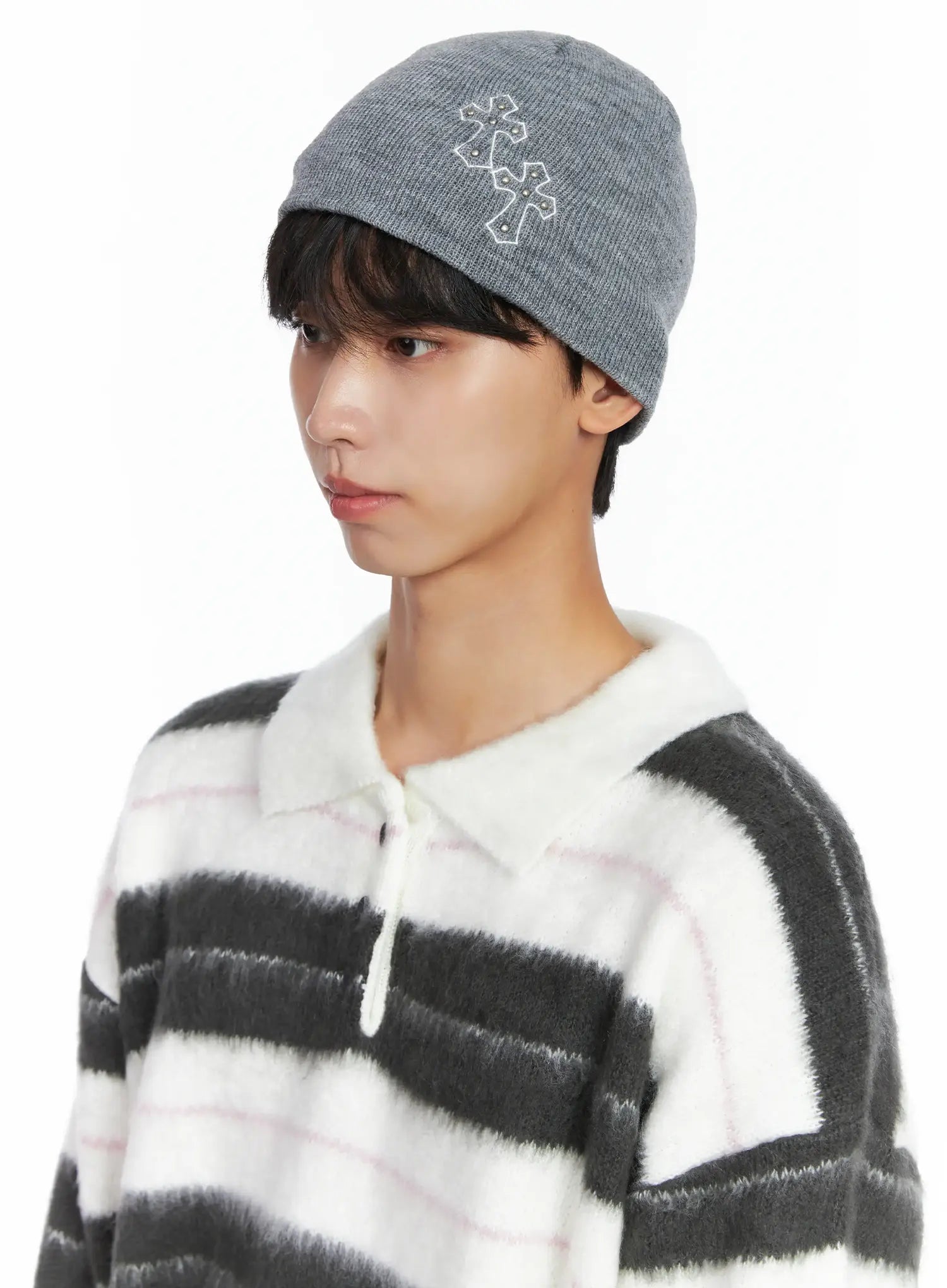 Cross-Stitch Embroidery Beanie IS519