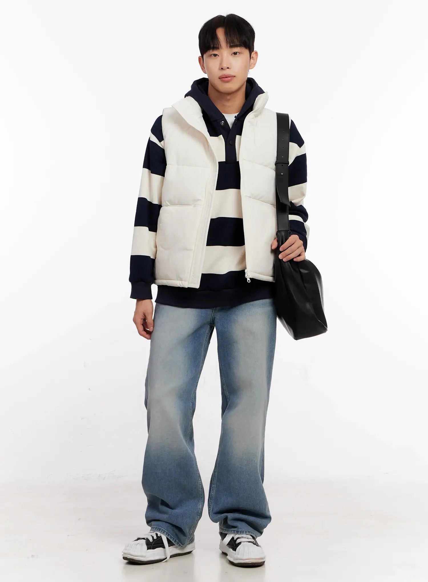 Chic Shoulder Bag Made of Faux Leather IO523