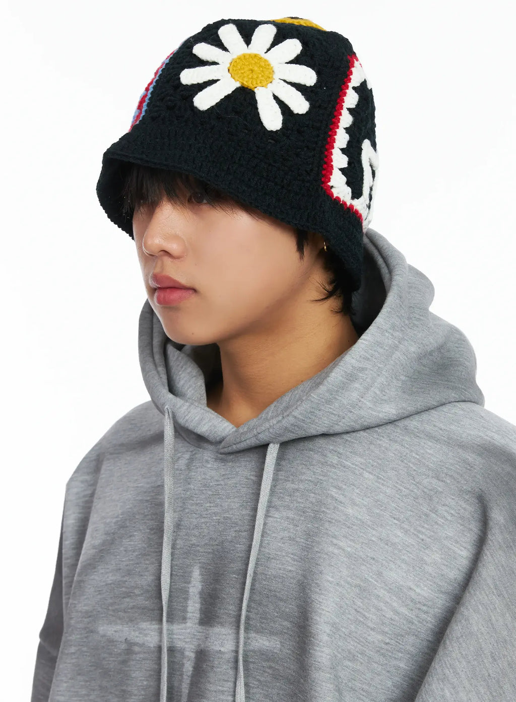 Men's Patch Crochet Beanie IJ512