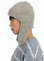 Button Loop Ear Protection Beanie IN518