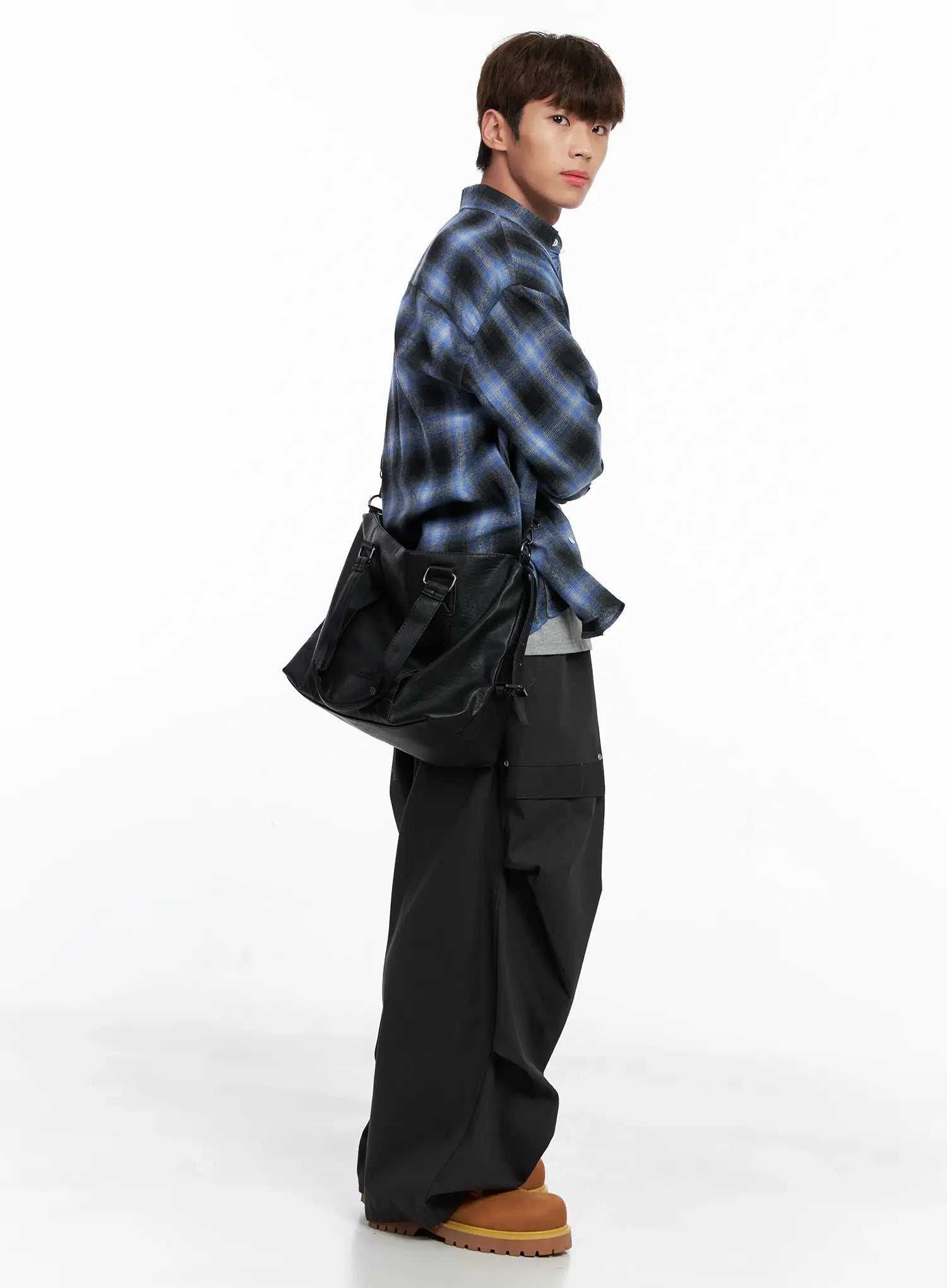 Faux Leather Tote Bag IO506