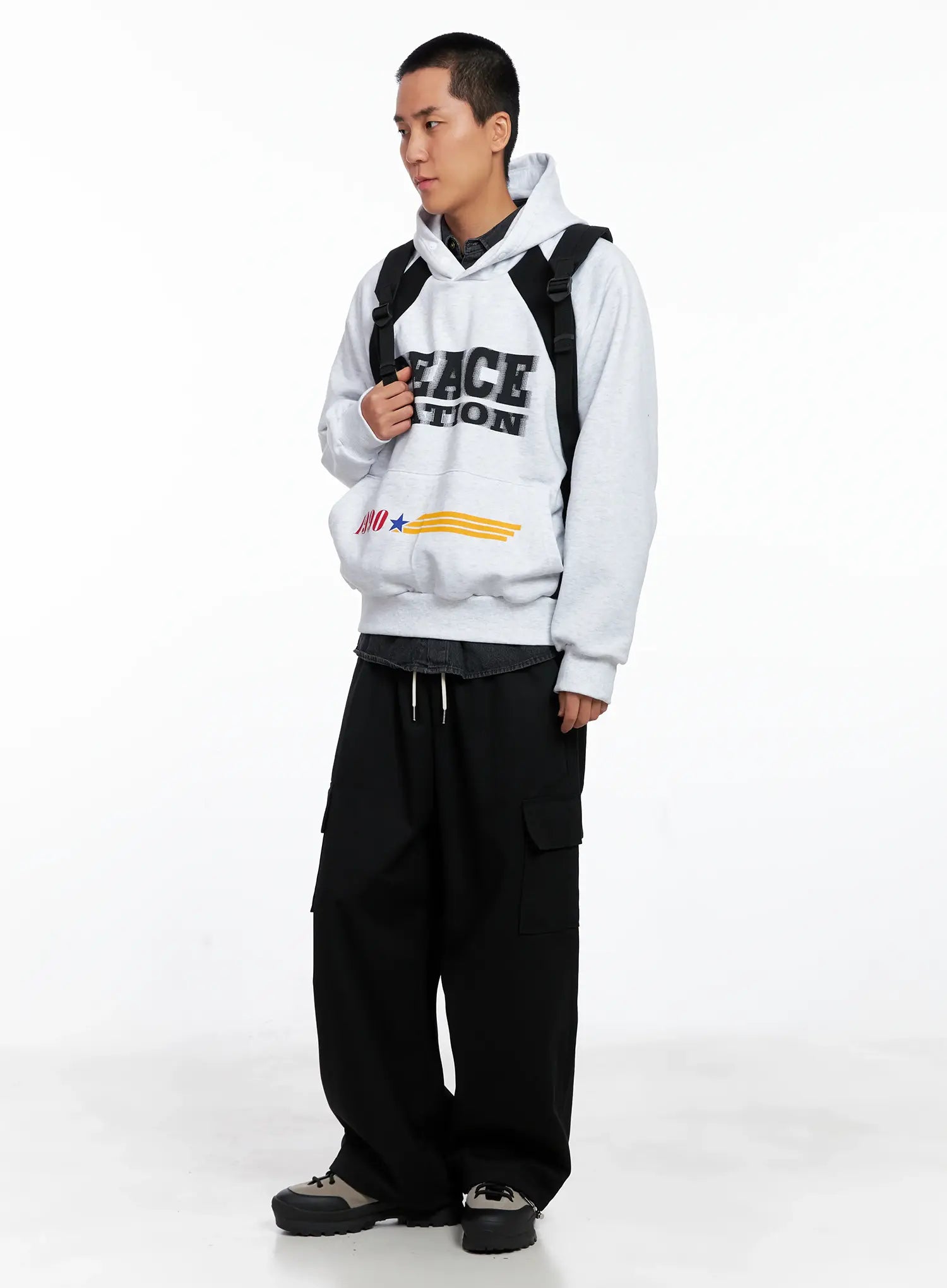 Casual Two-Pocket Backpack IS519