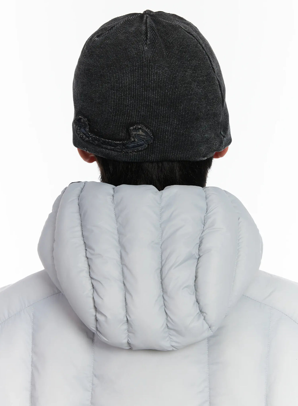 Men's Washed Denim Ribbed Beanie ID511