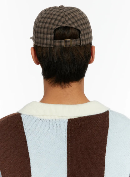 Checked Street Style Camp Hat ID523