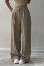 Sera | Wide-leg pants with irregular waist