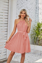 Pleated Strapless Dress