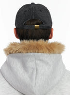 Men's Vintage Distressed Denim Baseball Cap ID511