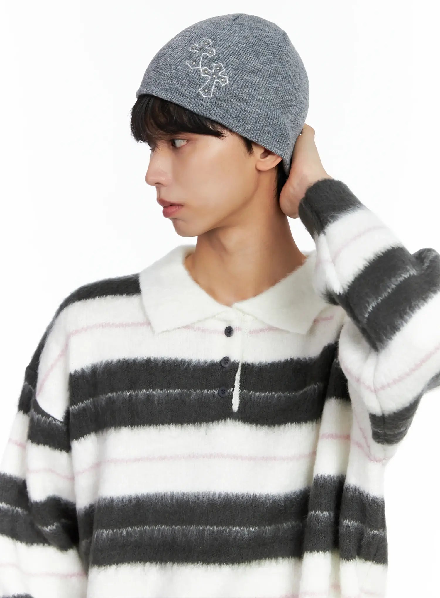 Cross-Stitch Embroidery Beanie IS519