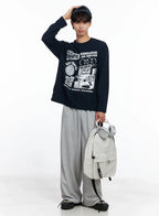 Casual Two-Pocket Backpack IS519