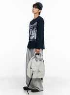 Casual Two-Pocket Backpack IS519
