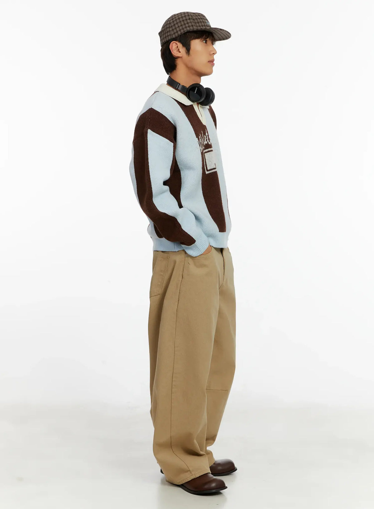 Checked Street Style Camp Hat ID523
