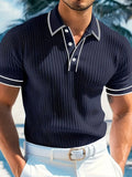 Orestis - Elegant Polo Shirt with Short Sleeves