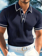 Orestis - Elegant Polo Shirt with Short Sleeves