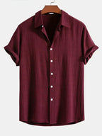 Booker – Linen Blend Shirt with Straight Trousers