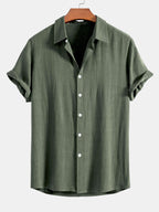 Booker – Linen Blend Shirt with Straight Trousers