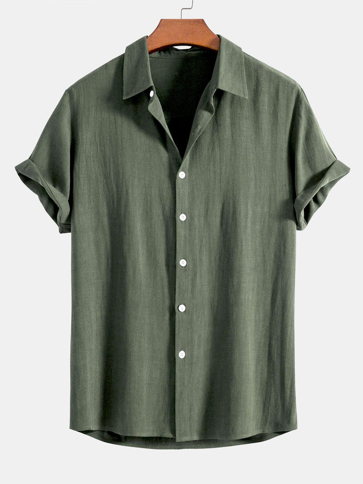 Booker – Linen Blend Shirt with Straight Trousers
