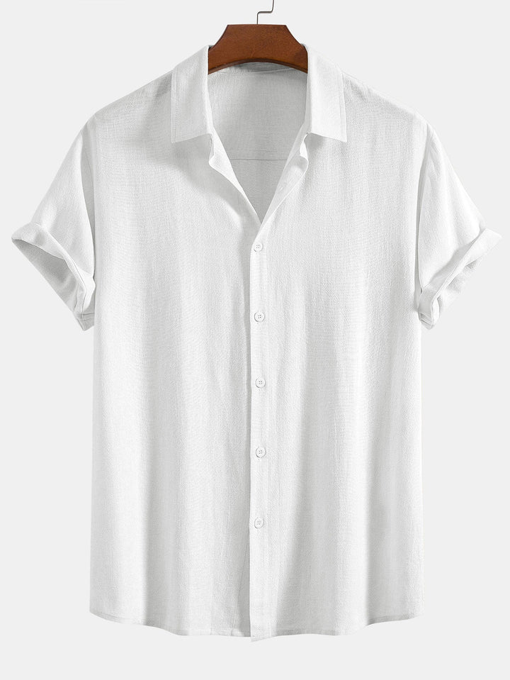 Booker – Linen Blend Shirt with Straight Trousers