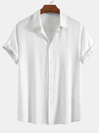 Booker – Linen Blend Shirt with Straight Trousers