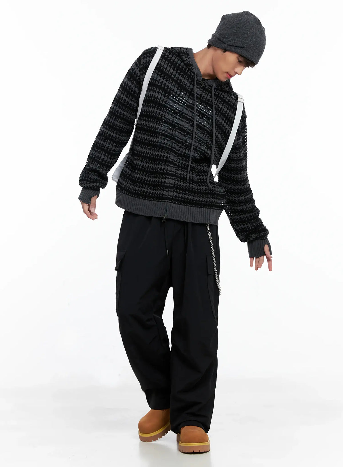 Button Decor Beanie IO506