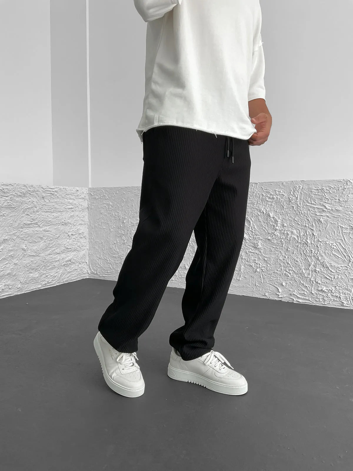 Wigand Comfort Ribbed Elastane Trousers