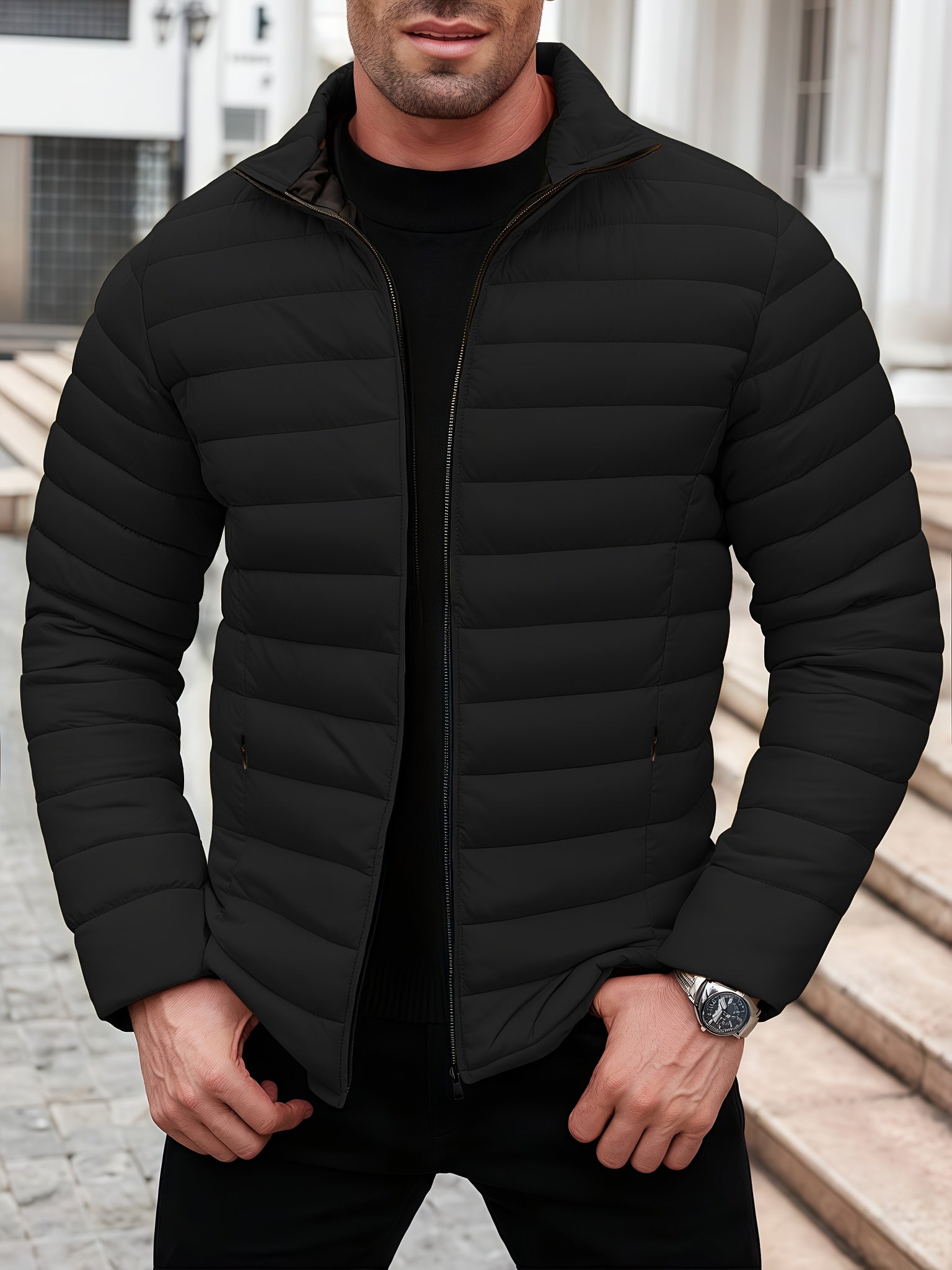 Kristian | Quilted Puffer Jacket with Zip