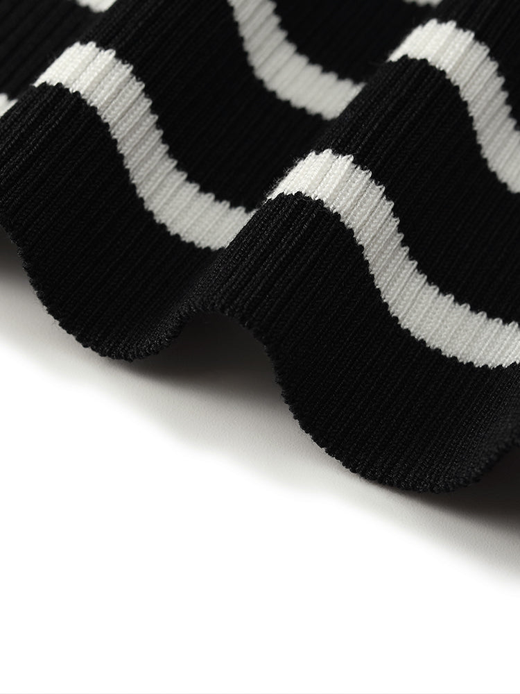 Striped Acetate and Cotton Tank Top
