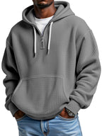 André | Waffle Quarter-Zip Hoodie