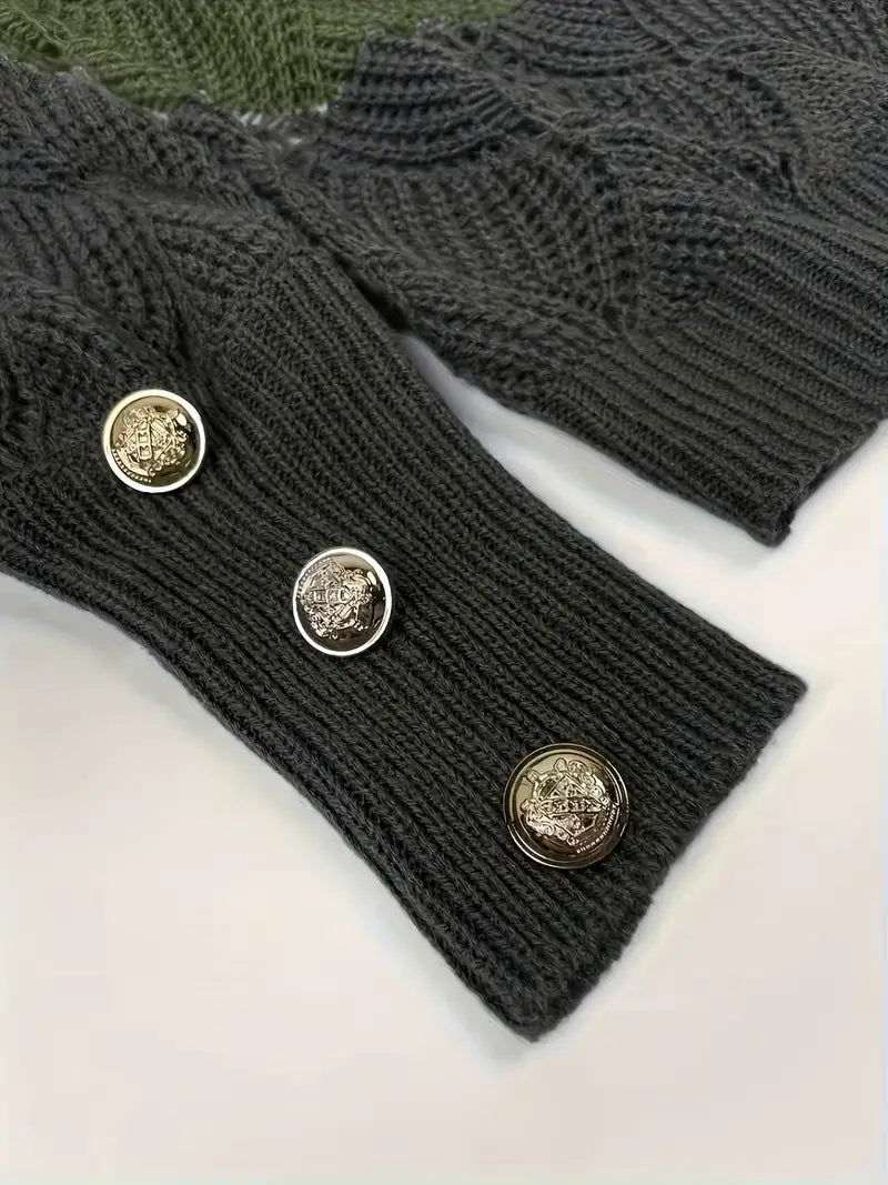Renilda | Elegant Knitted Jumper with V-Neck