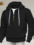Kolton – Hooded Sweatshirt with Half Zip