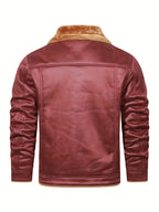 Frederik – Casual Polyester Jacket with Faux Fur Lining