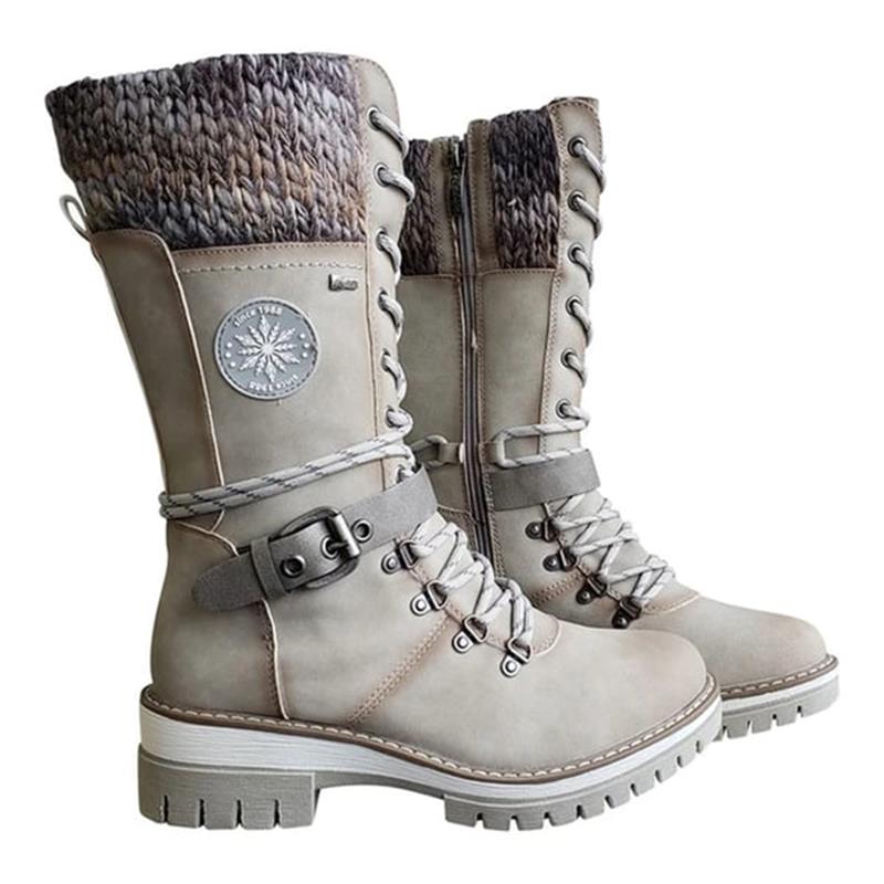 FrostLuxe - Waterproof Lace-Up Boots