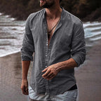Iker | Casual long sleeve linen shirt