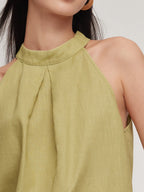 100% Linen Women's Halter Top