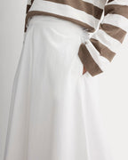 Midi Skirt in Ultrasoft Cotton | White