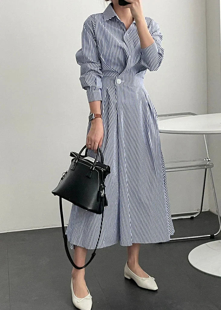 Suzzie | Cotton Dress with Stripes