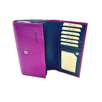 155 Ladies' Purse Fuchsia/Blue