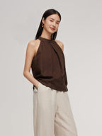 100% Linen Women's Halter Top