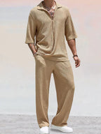 Torben | Knit set with polo collar