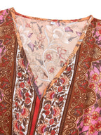 Long-sleeved Printed Dress