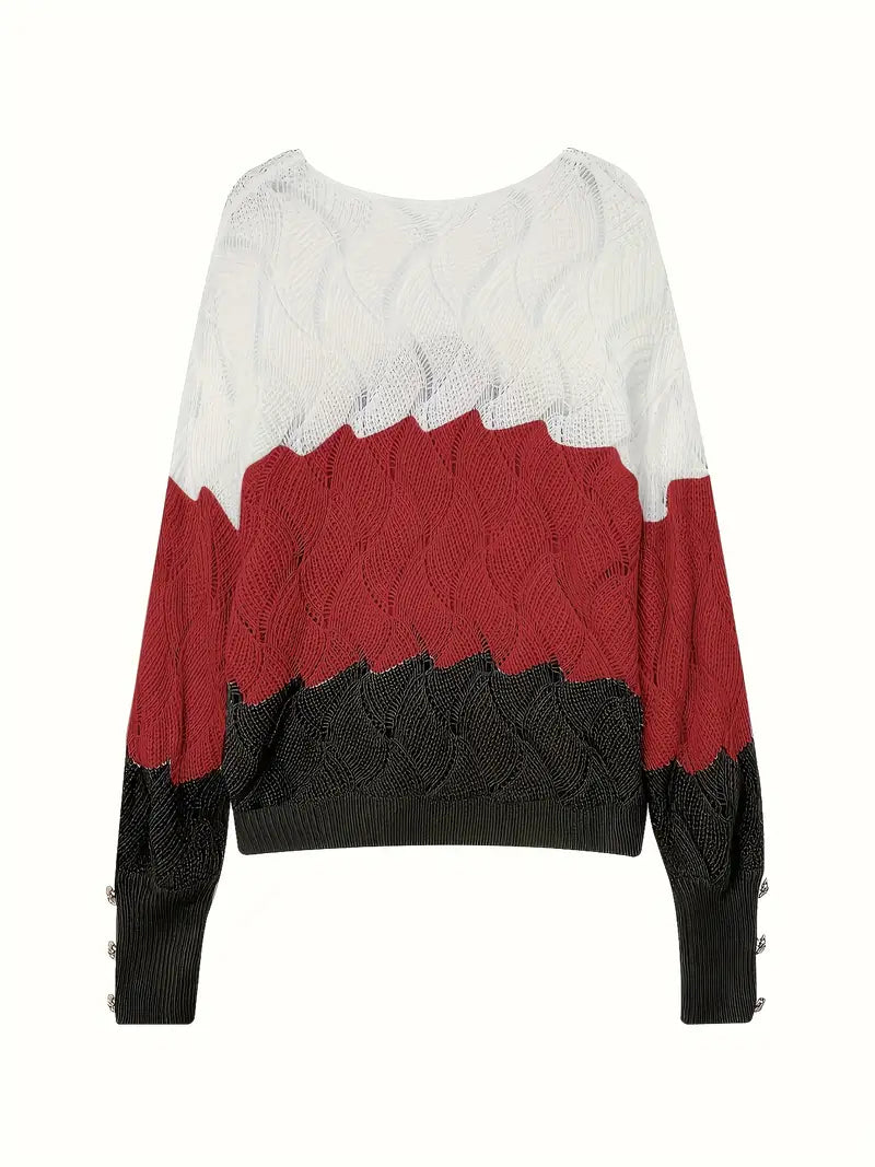 Renilda | Elegant Knitted Jumper with V-Neck