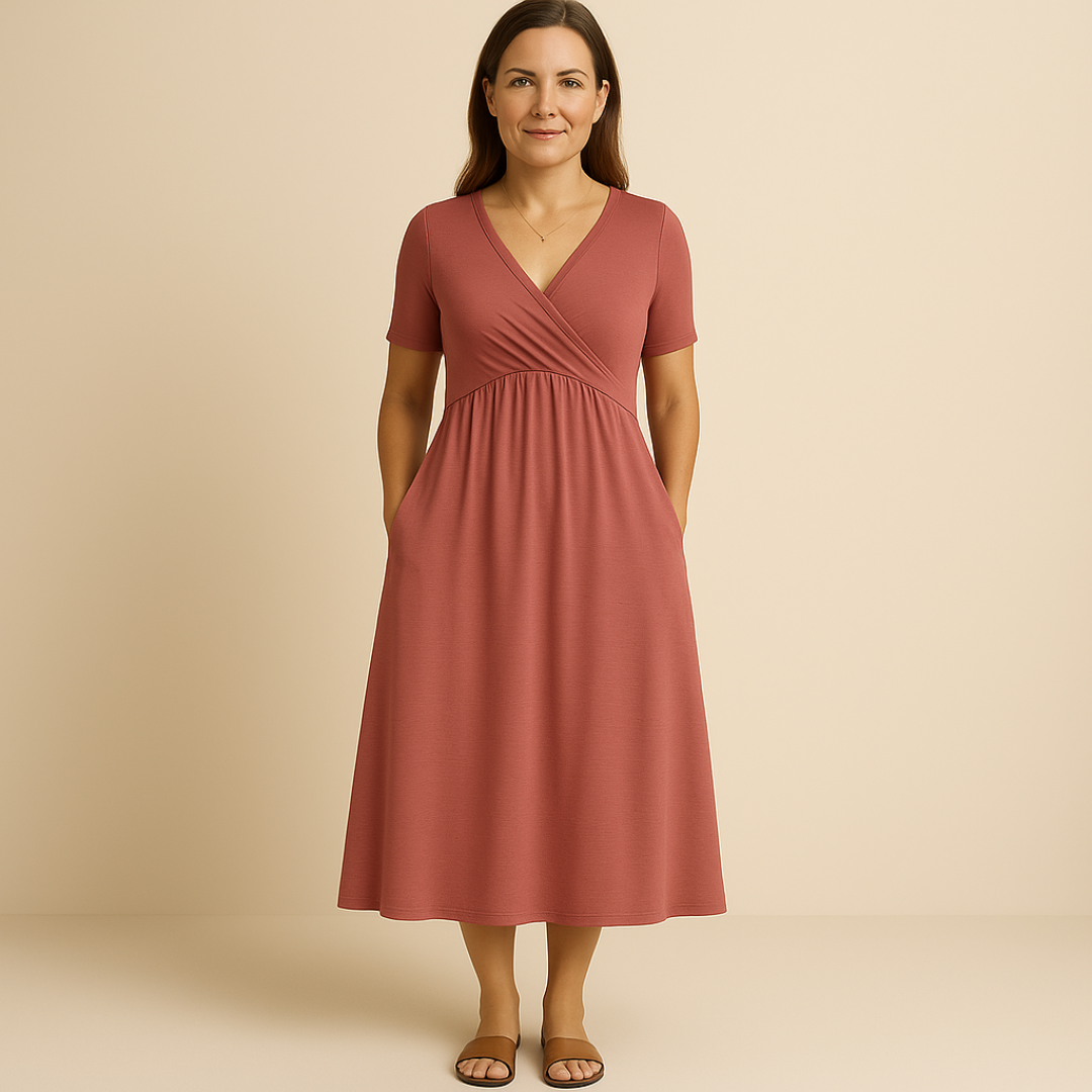 Mira Short-Sleeved Dress