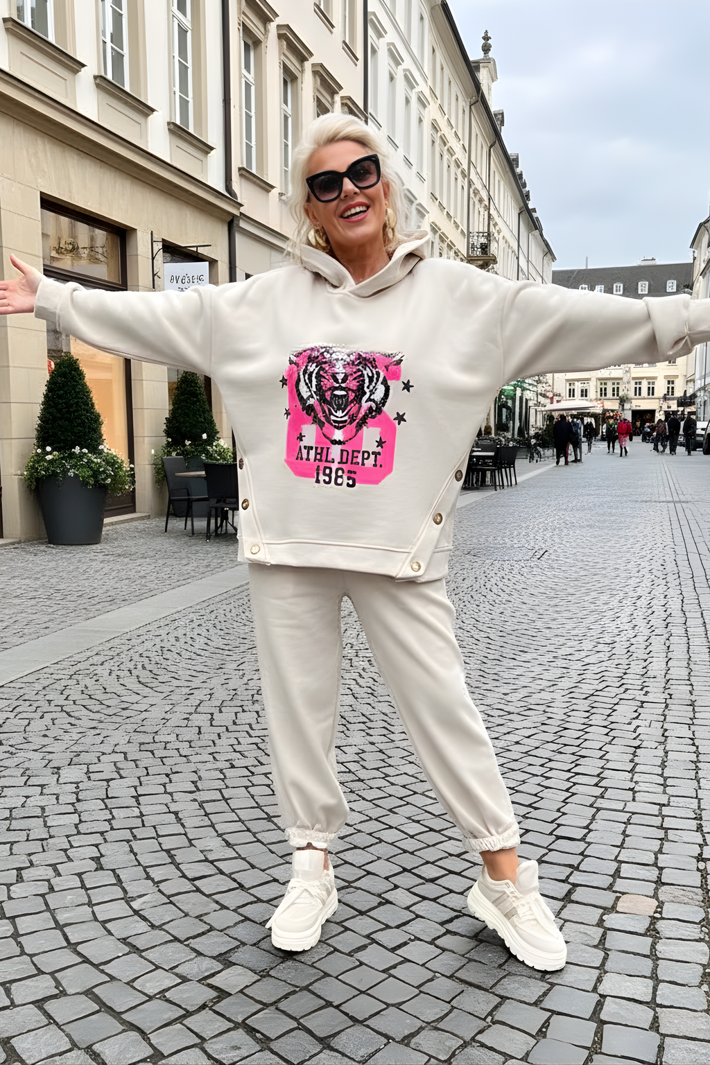 Betty | Printed Hoodie and Trousers Set
