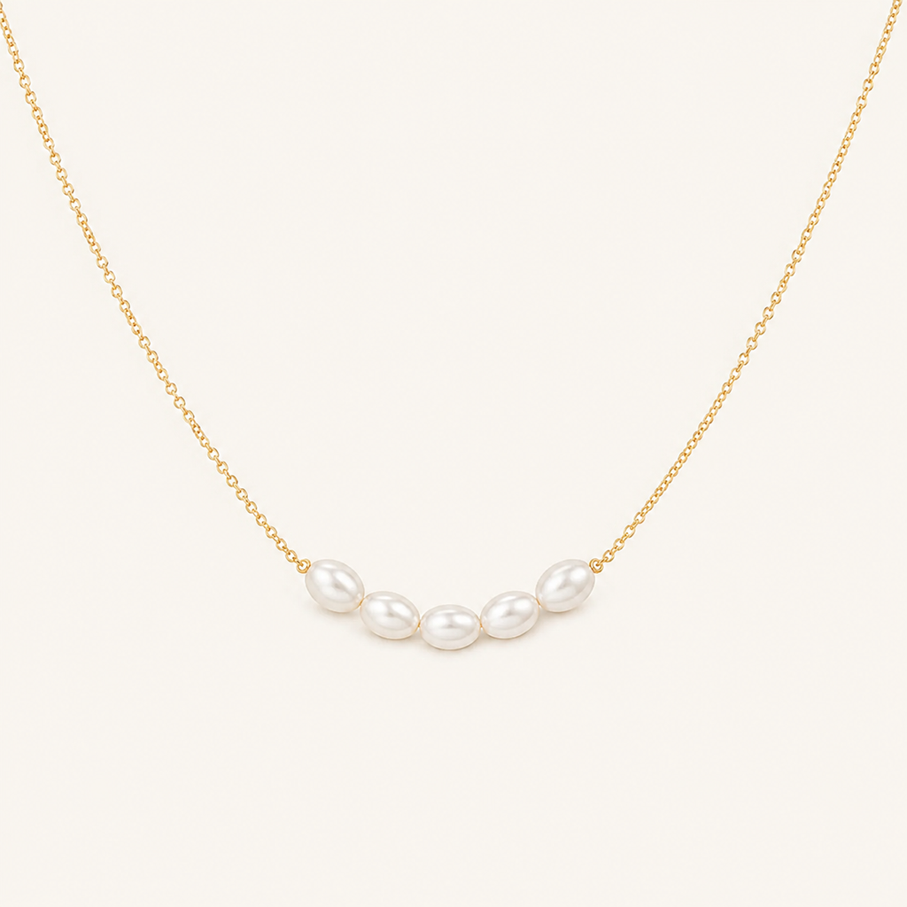 Vivienne | Zoetwaterparels Hangende Choker Kettingen