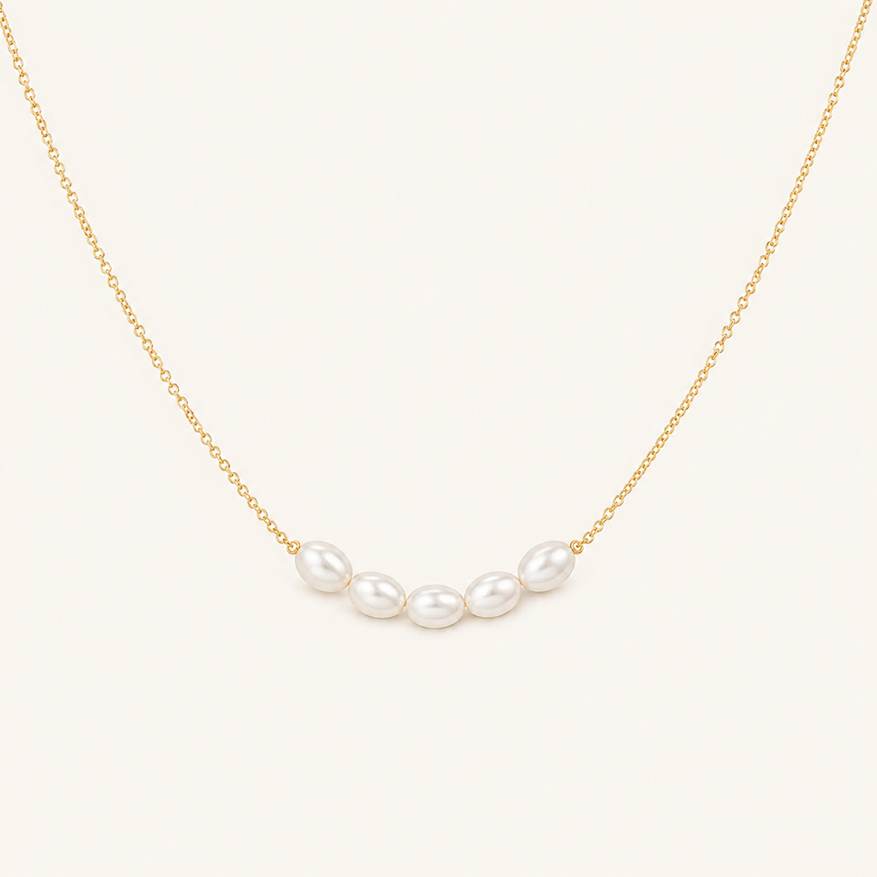 Vivienne | Zoetwaterparels Hangende Choker Kettingen