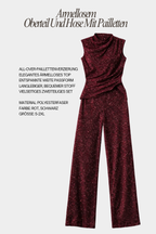 Sleeveless Top | Top and Trousers with Sequins