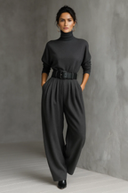 Melian | Jumpsuit with Roll Neck